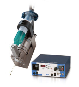 Ultra-compact electromagnetic control non-contact dispenser JETTY